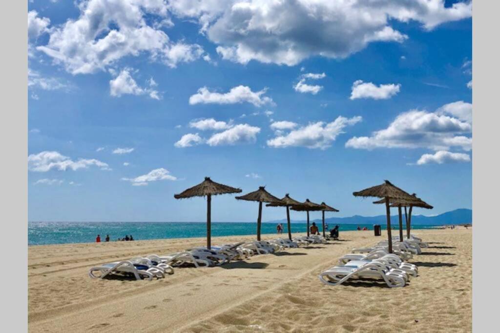 Barcaresa-Villa Sur Le Sable Vue Mer Panoramique Piscine Clim Wifi Le Barcarès Kültér fotó