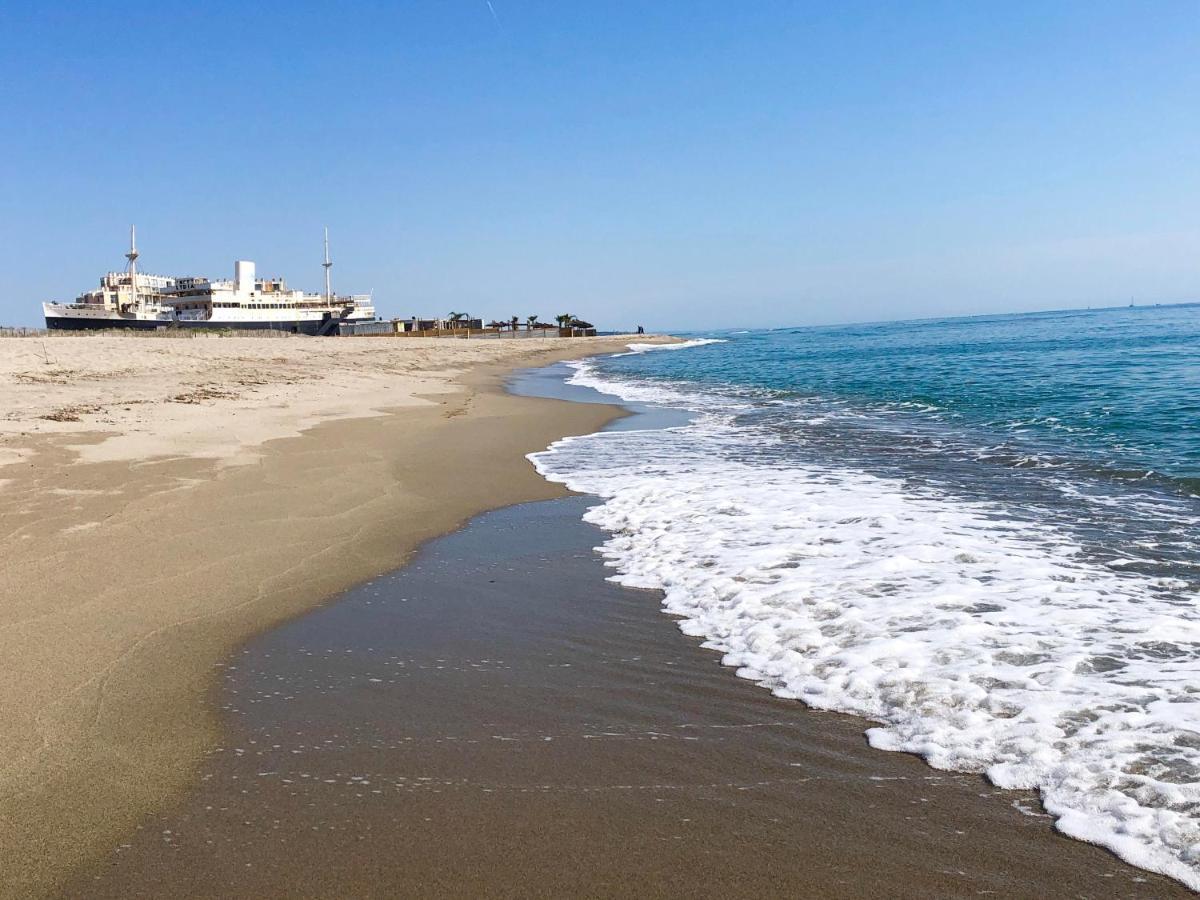 Barcaresa-Villa Sur Le Sable Vue Mer Panoramique Piscine Clim Wifi Le Barcarès Kültér fotó