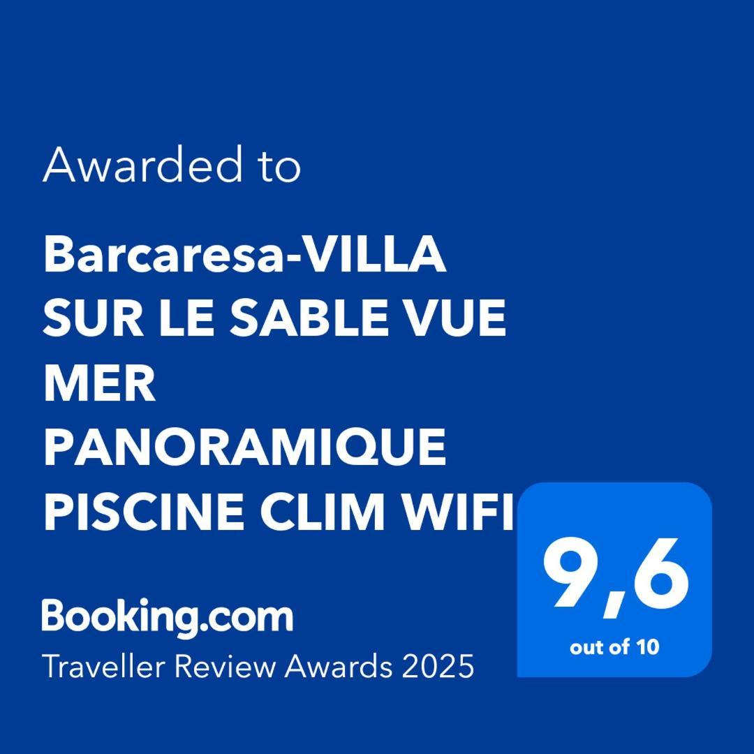 Barcaresa-Villa Sur Le Sable Vue Mer Panoramique Piscine Clim Wifi Le Barcarès Kültér fotó